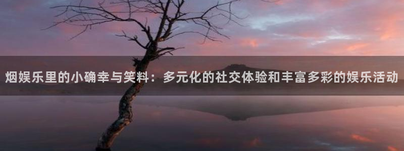 永利皇官体育凯捷代理注册：烟娱乐里的小确幸与笑料：多元化的社交体验和丰富多彩的娱